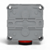 PV-Anschlussdose mit Wieland Einbaubuchse im wetterfesten Gehäuse von f-tronic, Modell NFK08gr, für den Einsatz in Plug-and-Play-Solaranlagen. Ansicht unten