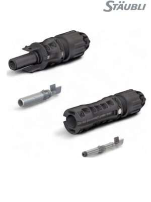 Stäubli MC4-Evo2 Steckverbinder Set aus Stecker und Buchse für 4–6mm² Solarkabel, Originalqualität für Photovoltaikanlagen
