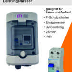 Solarstrom Einspeisung,Integrierter Zähler für die erzeugte Leistung,Passend für alle Balkonkraftwerke und Mini-PV-Anlagen,Gridbox mit Wieland-RST®-Buchse,FI-Schutzschalter,sichere Solarstrom Einspeisung,Balkonkraftwerke,Gridbox